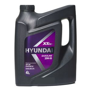 روغن موتور هیوندای اکس تیر مدل hyundai xteer 20w 50 sn حجم چهار لیتر